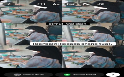 Birul walidain di Sabtu ke-3 Fullday MTsN 3 Tanah Datar